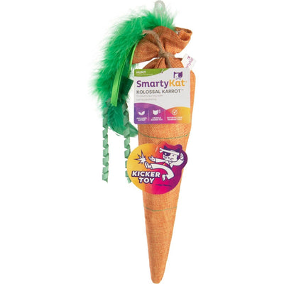 Smartykat Kolossal Karrot Plush Catnip Kicker Toy