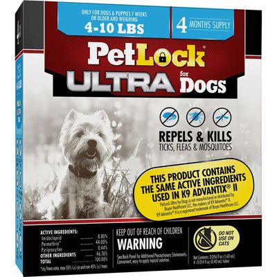 Petlock Ultra Flea & Tick Control For Dogs