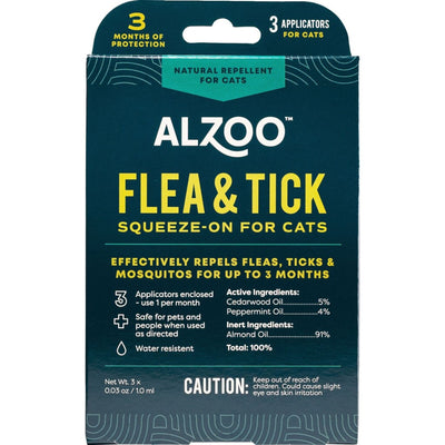 Alzoo Plant Based Flea & Tick Squeeze-On Cat