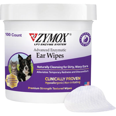 Zymox Advanced Enzymatic Ear Wipes Jar