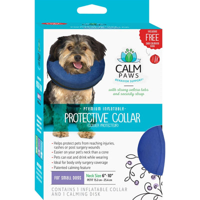 Protective Inflatable Collar W/Dog Calming Disk