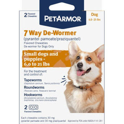 Petarmor 7 Way De-Wormer Chewable Dog