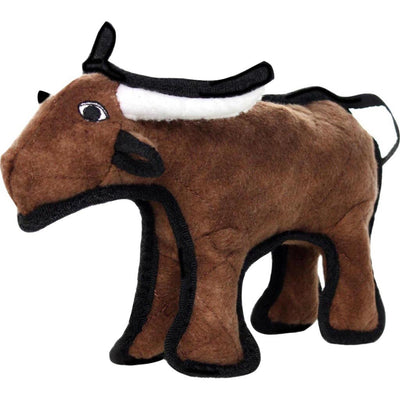 Tuffy Jr Barn Yard Bull Durable Soft Dog Toy
