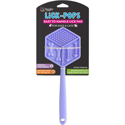 Spunkypup Lick Pops Lick Pad Spatula Hexagon