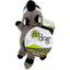 Godog Flatz Raccoon Squeaky Plush Flattie Dog Toy