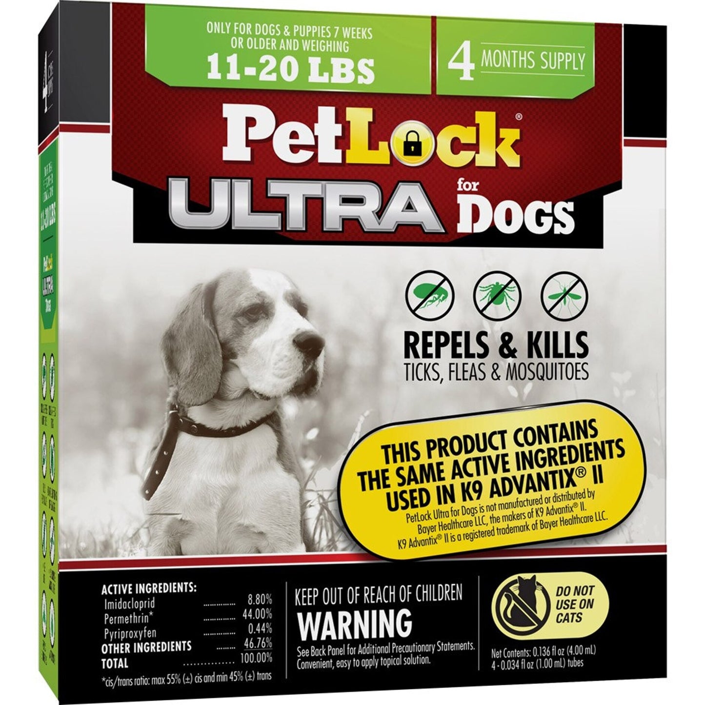 Petlock Ultra Flea & Tick Control For Dogs