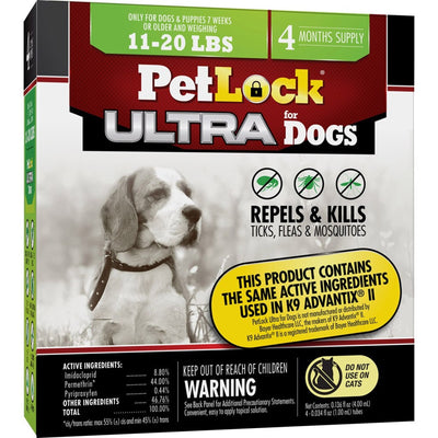 Petlock Ultra Flea & Tick Control For Dogs