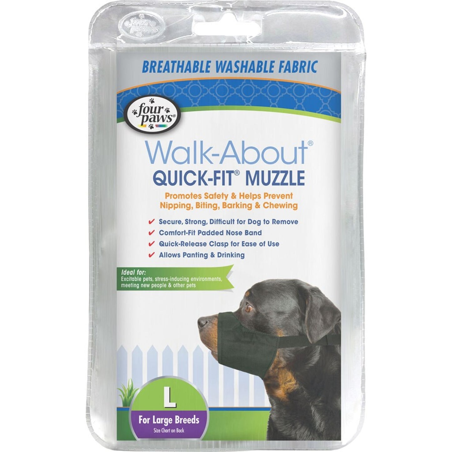 Four Paws Walk About Quick Fit Dog Muzzle
