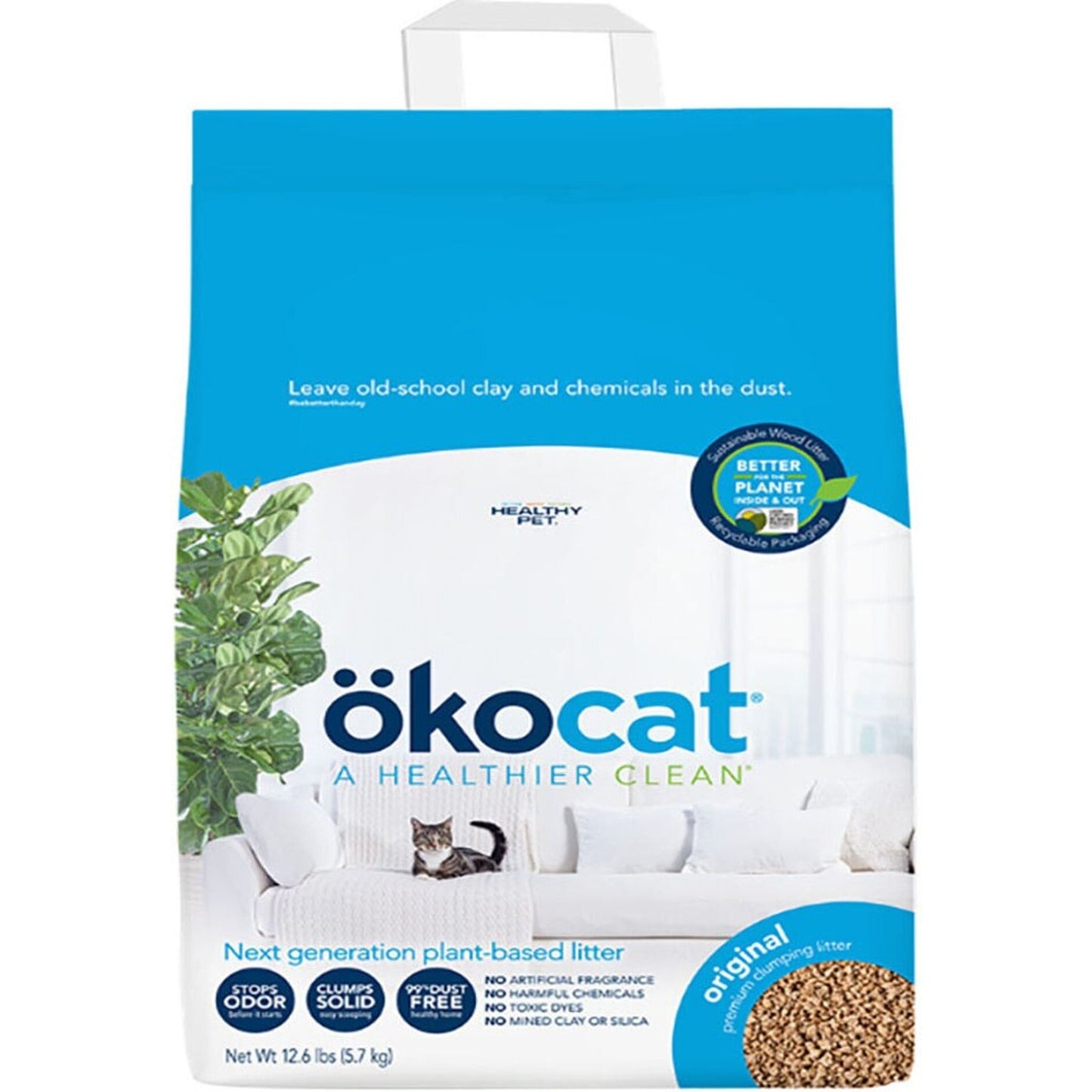 Okocat Original Premium Clumping Cat Litter