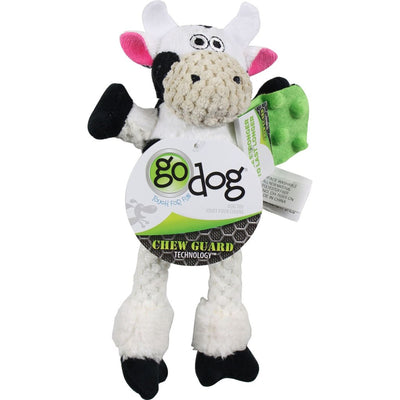 Godog Checkers Skinny Cow Dog Toy