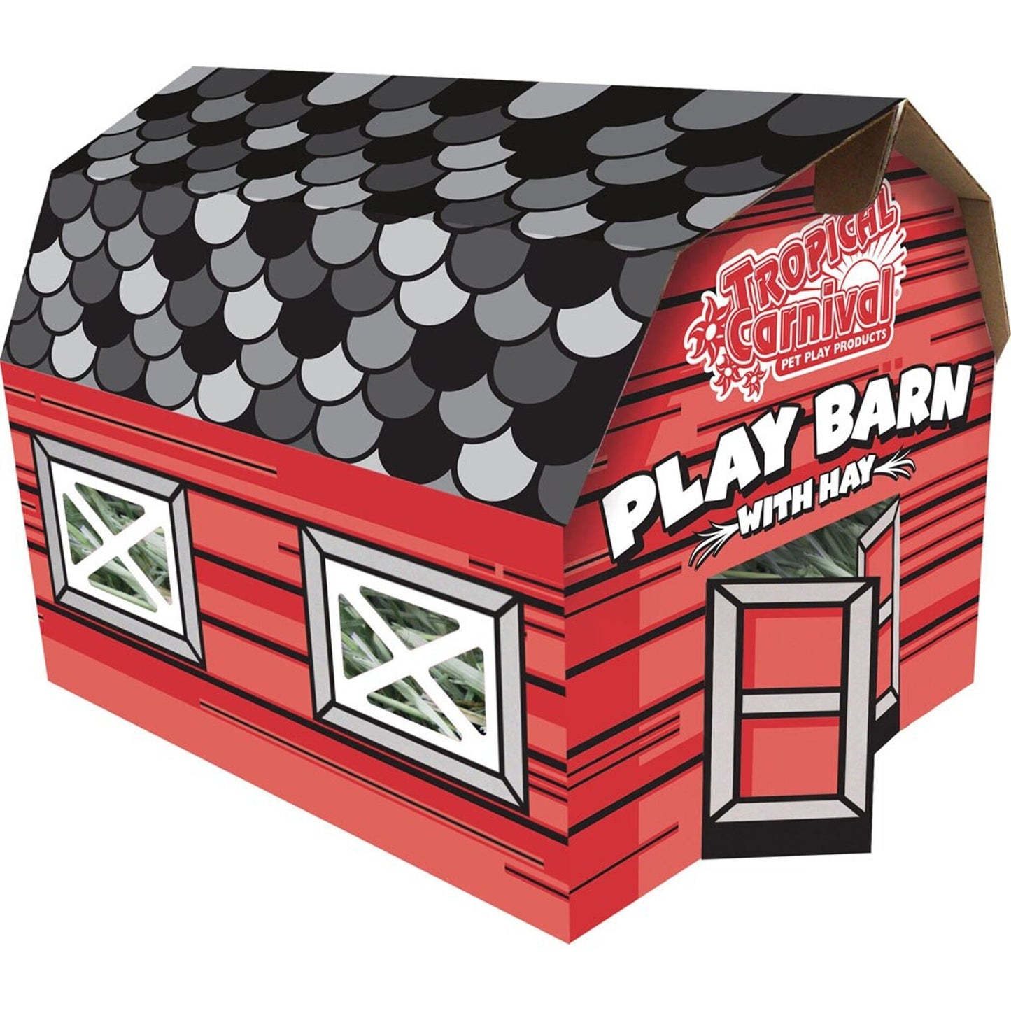 Tropical Carnival Play Barn W/Hay