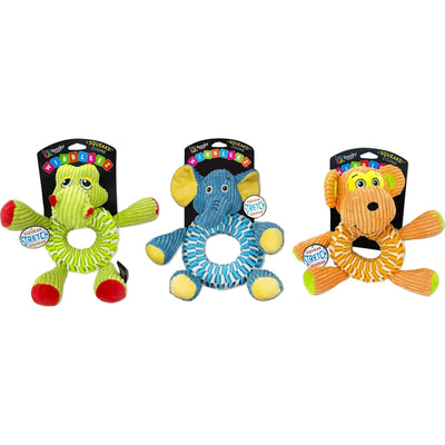 Spunkypup Wibbleez Round Combo Plush Tug Toy