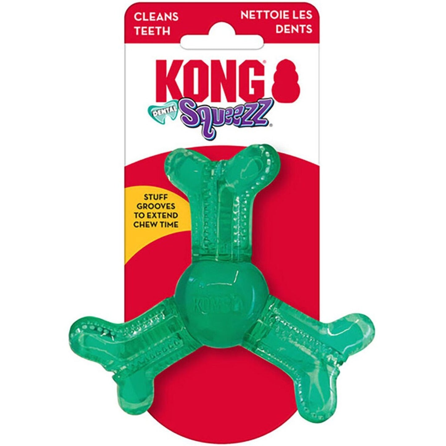 Kong Squeezz Dental Roller Bone