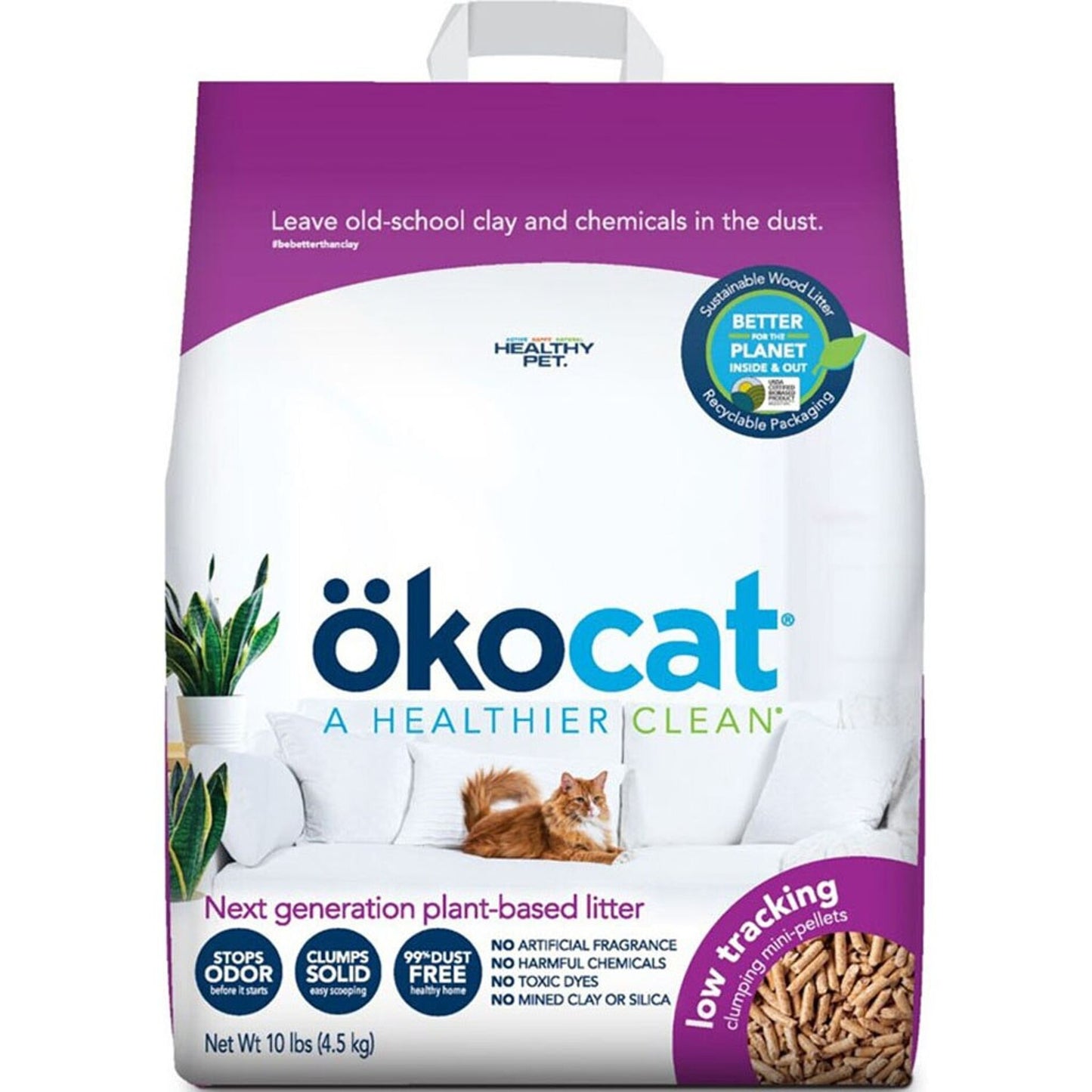 Okocat Low Tracking Mini Pellets Cat Litter