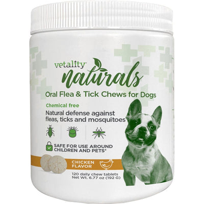 Vetality Naturals Oral Flea & Tick Chews For Dogs