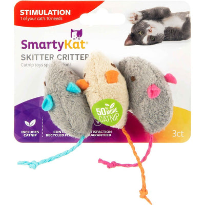 Smartykat Skitter Critters Plush Catnip Toys
