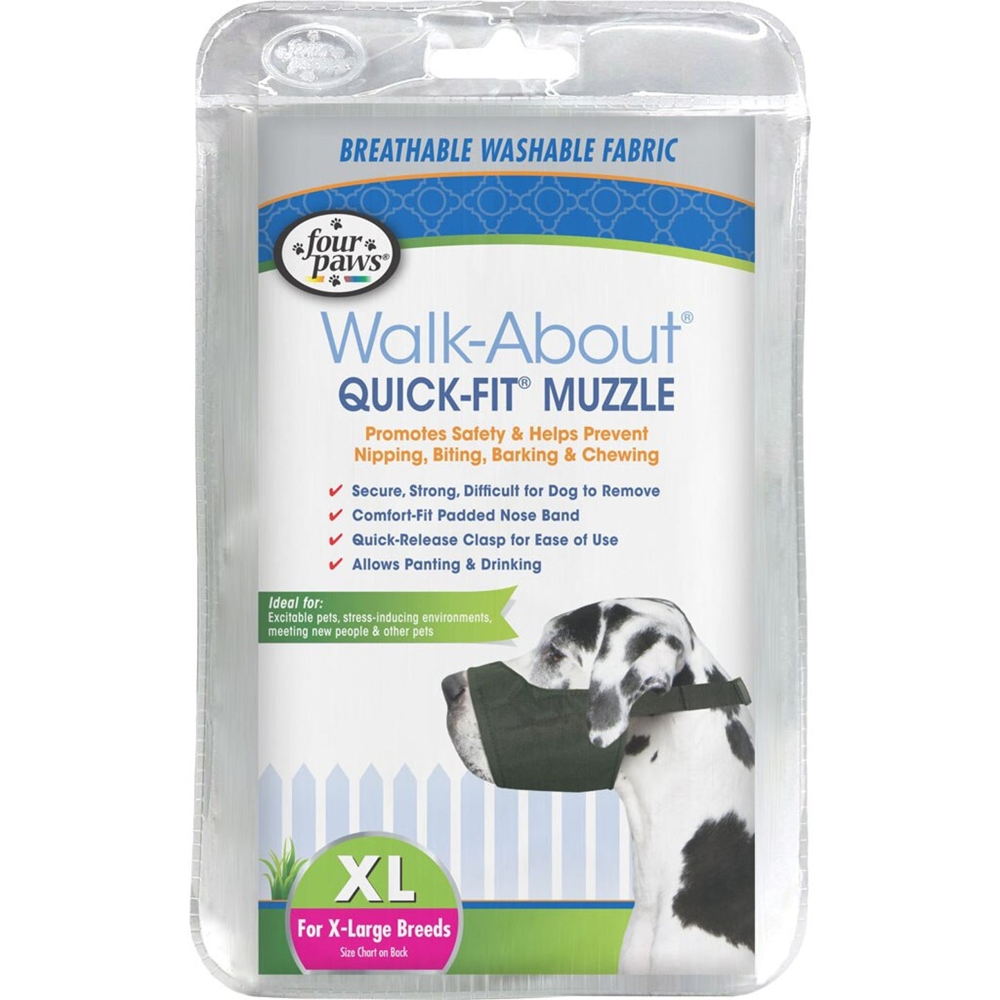 Four Paws Walk About Quick Fit Dog Muzzle