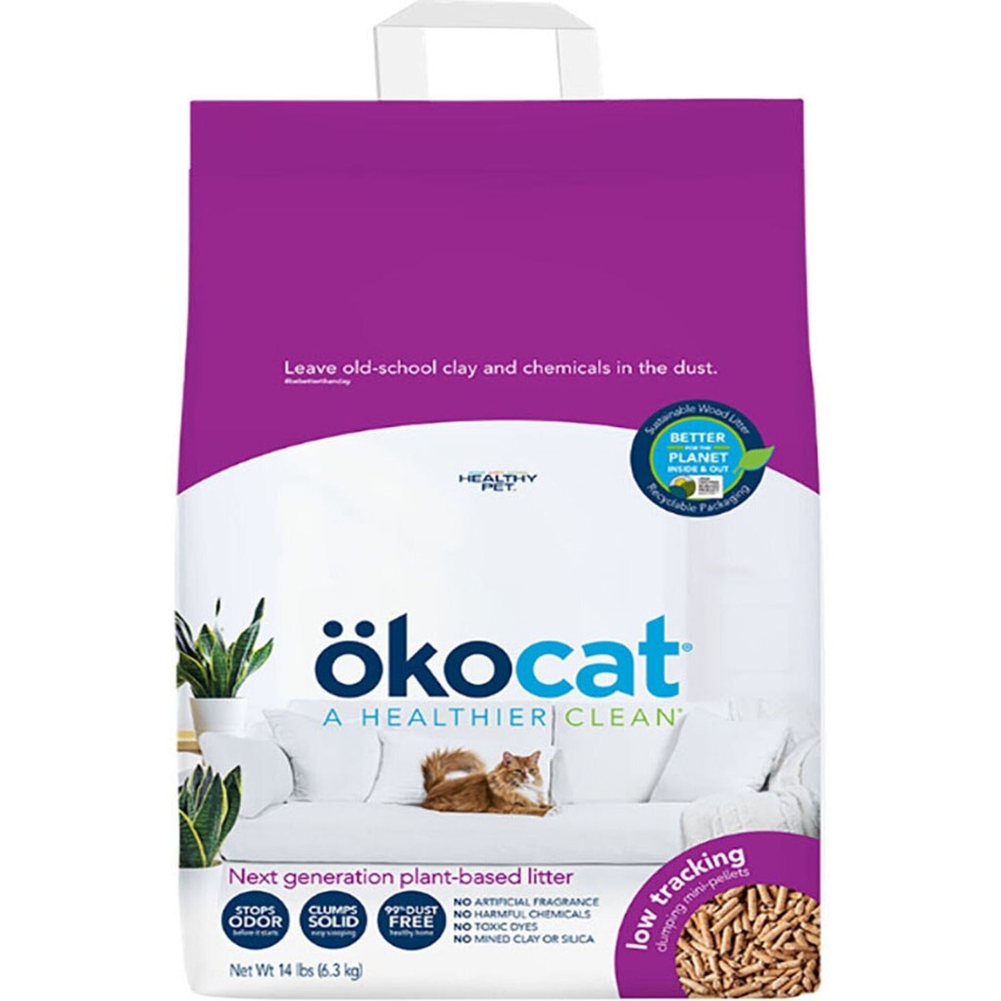 Okocat Low Tracking Mini Pellets Cat Litter