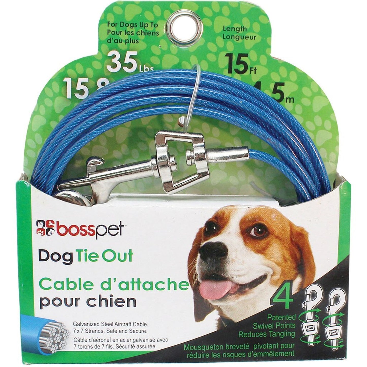 Boss Pet Tie-Out Swivel Snap