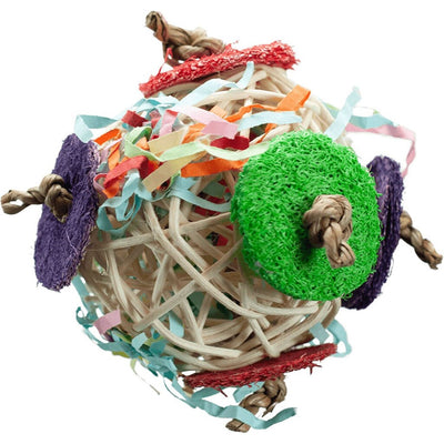 Nibbles Vine Ball Chew W/Crinkle Paper & Loofah