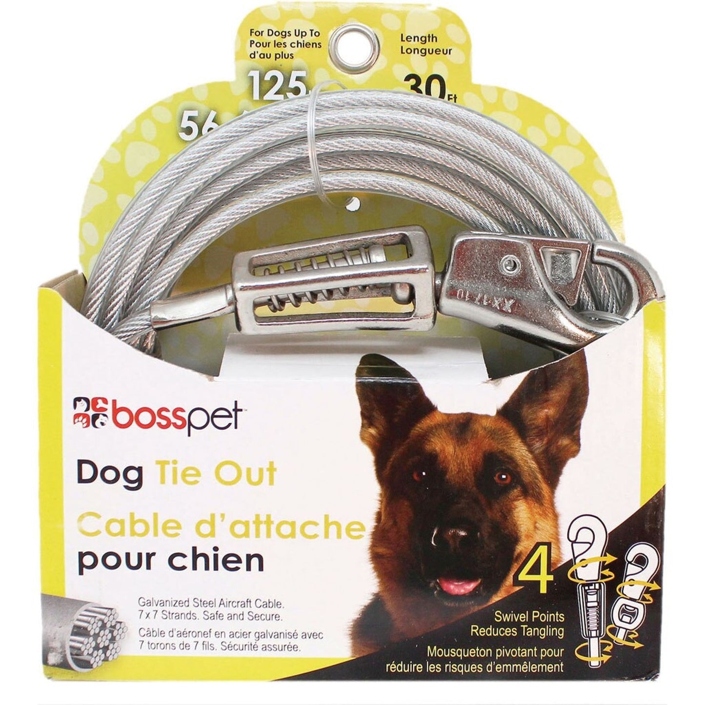 Boss Pet Tie-Out W/ Spring