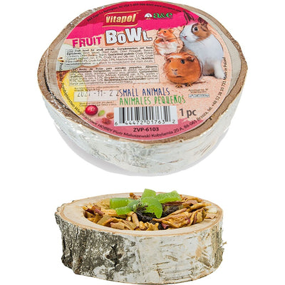 Vitapol Small Animal Wood Treat Bowl