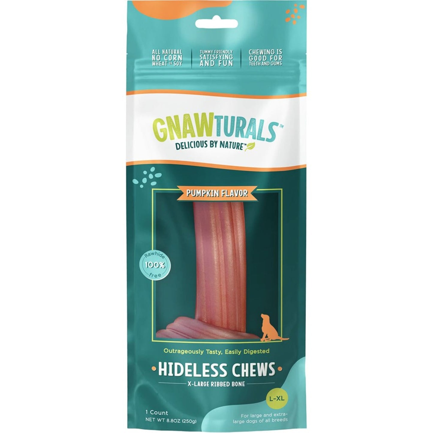 Gnawturals Hideless Chews Ribbed Bone