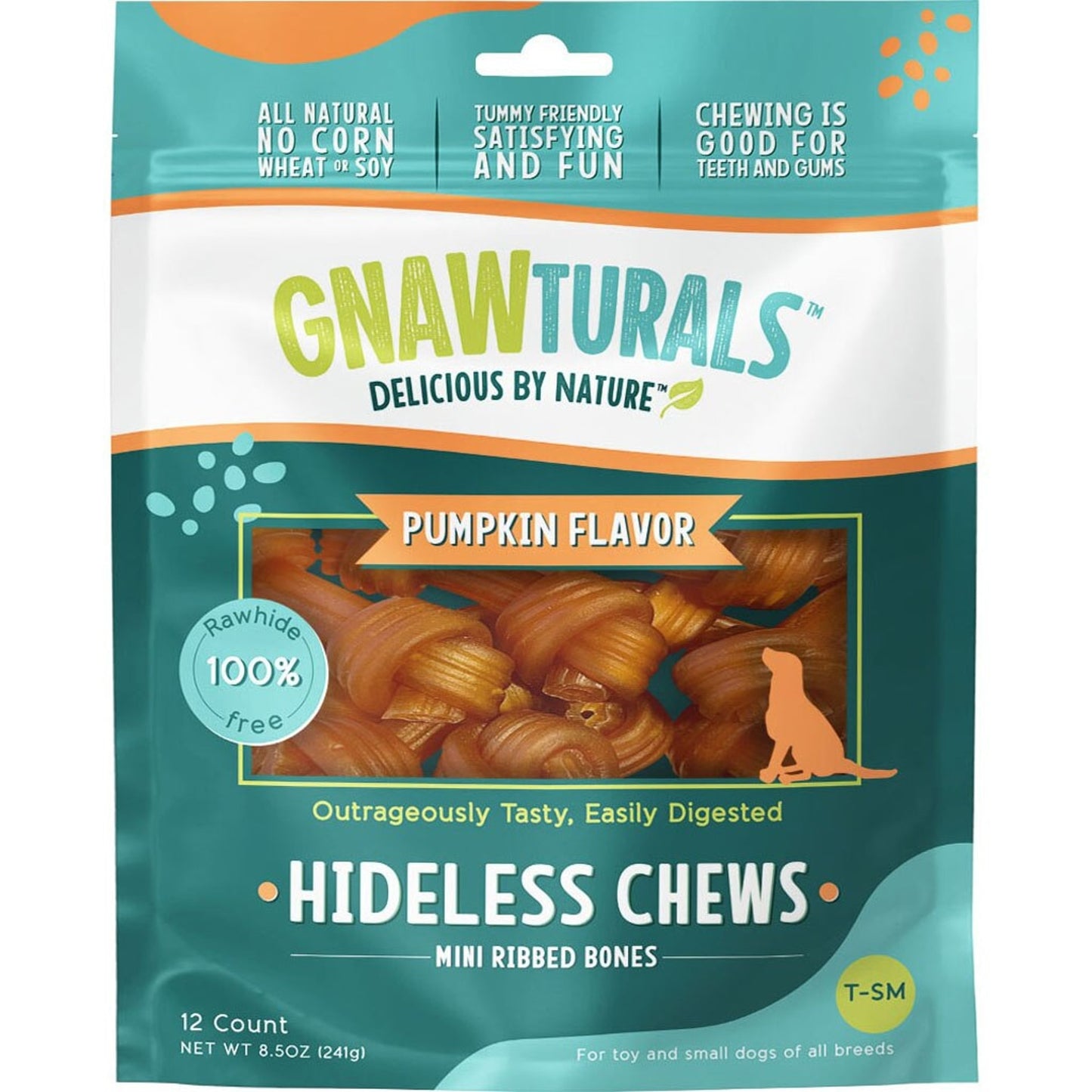 Gnawturals Hideless Chews Ribbed Bone