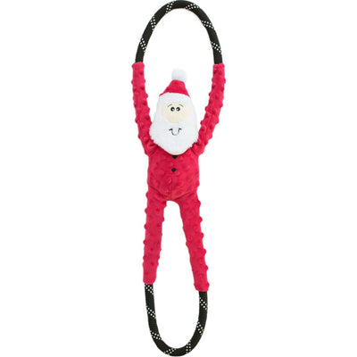 Zippypaws Holiday Ropetugz Santa