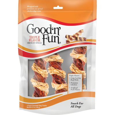 Good 'N' Fun Triple Flavor Crunchy Spirals