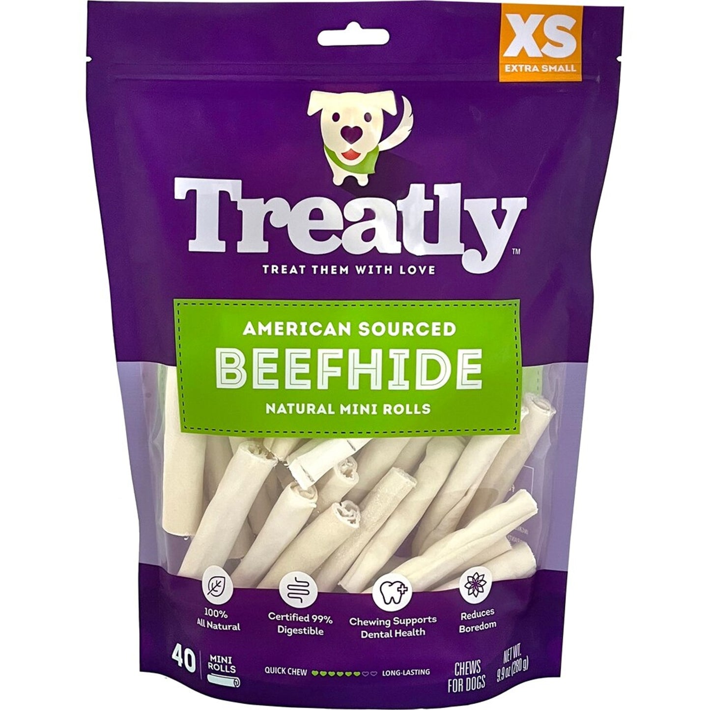 Treatly American Beefhide Mini Rolls