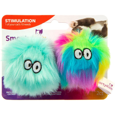 Smartykat Fuzzy Friends Catnip Ball Cat Toys