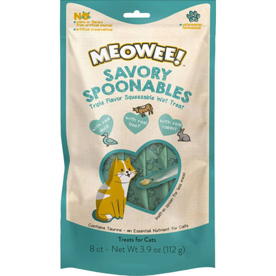 Meowee! Savory Spoonables Squeezable Wet Cat Treat