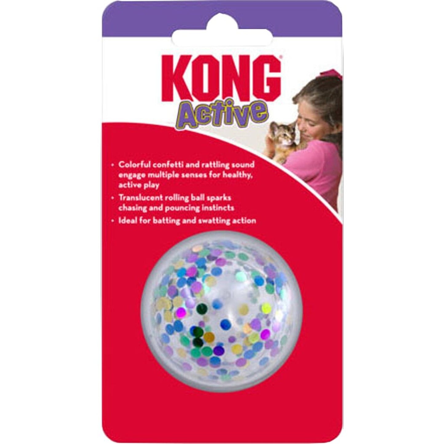 Kong Cat Active Confetti Ball