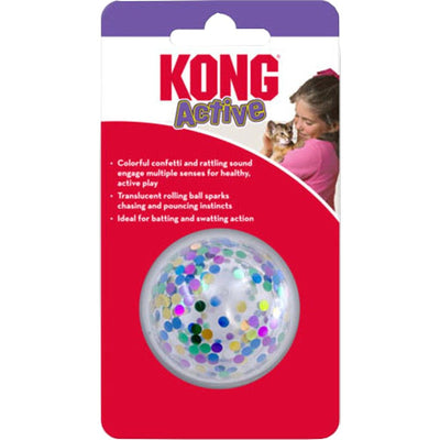 Kong Cat Active Confetti Ball