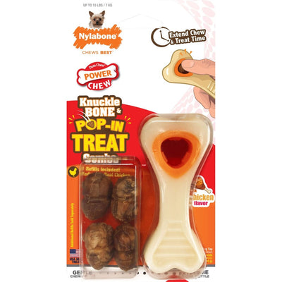 Nylabone Power Chew Knuckle Bone & Pop-In Treat