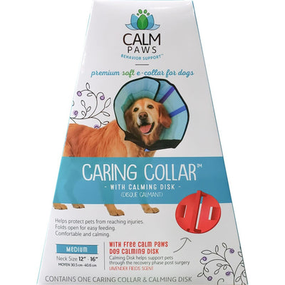 Calm Paws Caring Collar W/Calming Disk For Dogs
