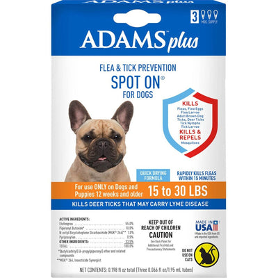 Adams Plus Flea & Tick Spot On For Dogs