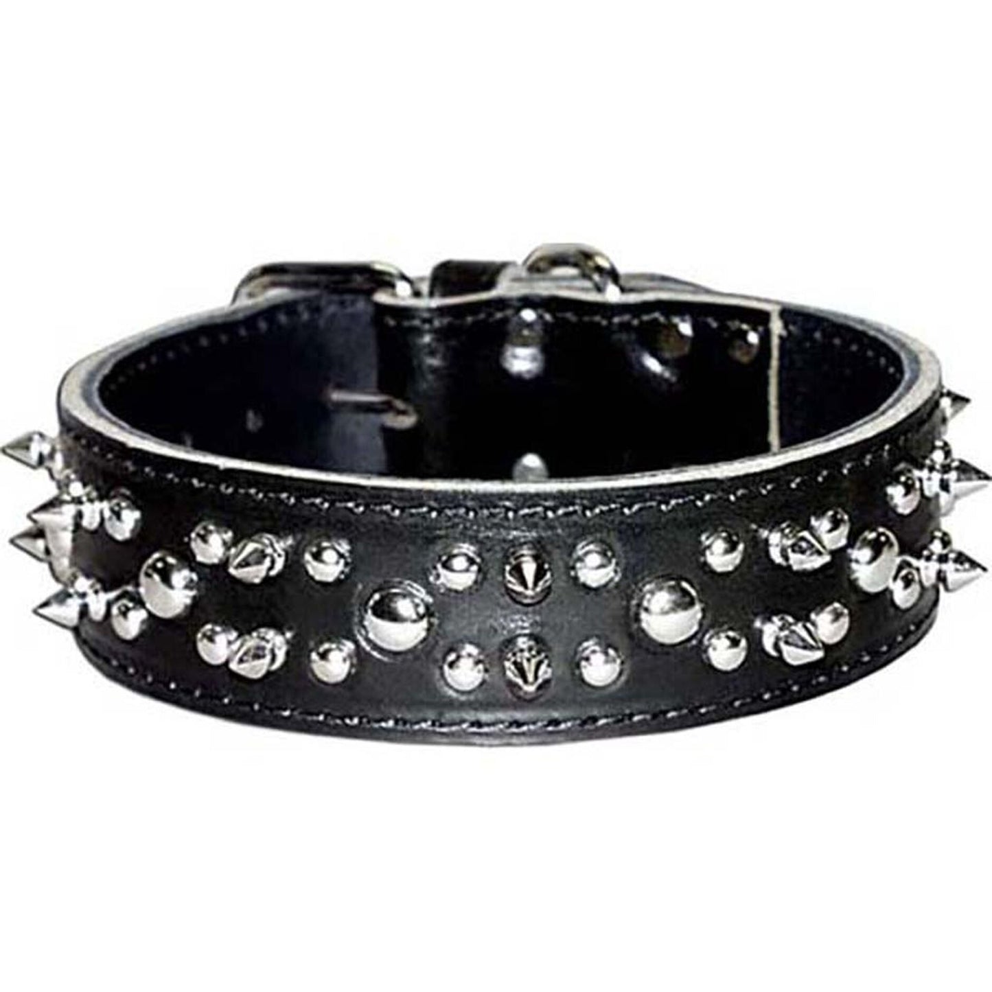 Latigo Leather Spike/Stud Dog Collar