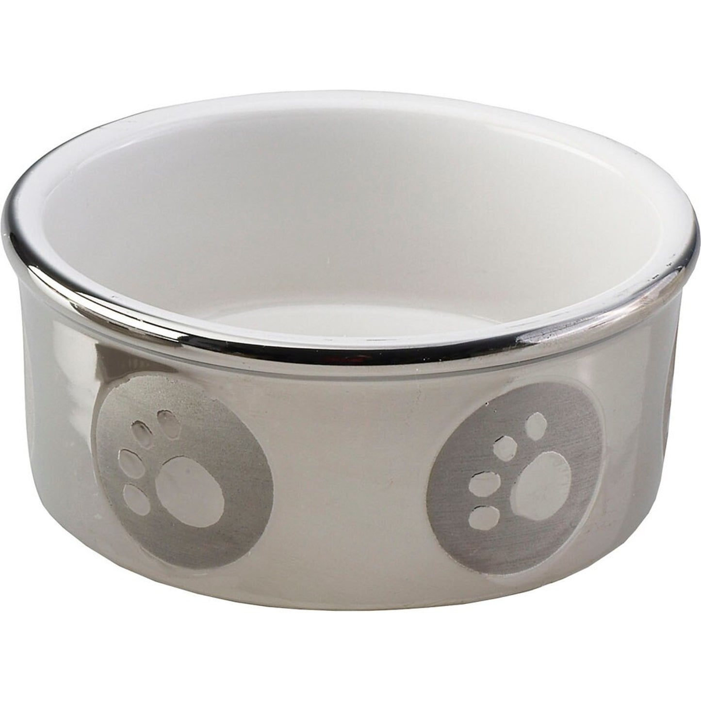 Spot Paw Print Titanium Dog Dish