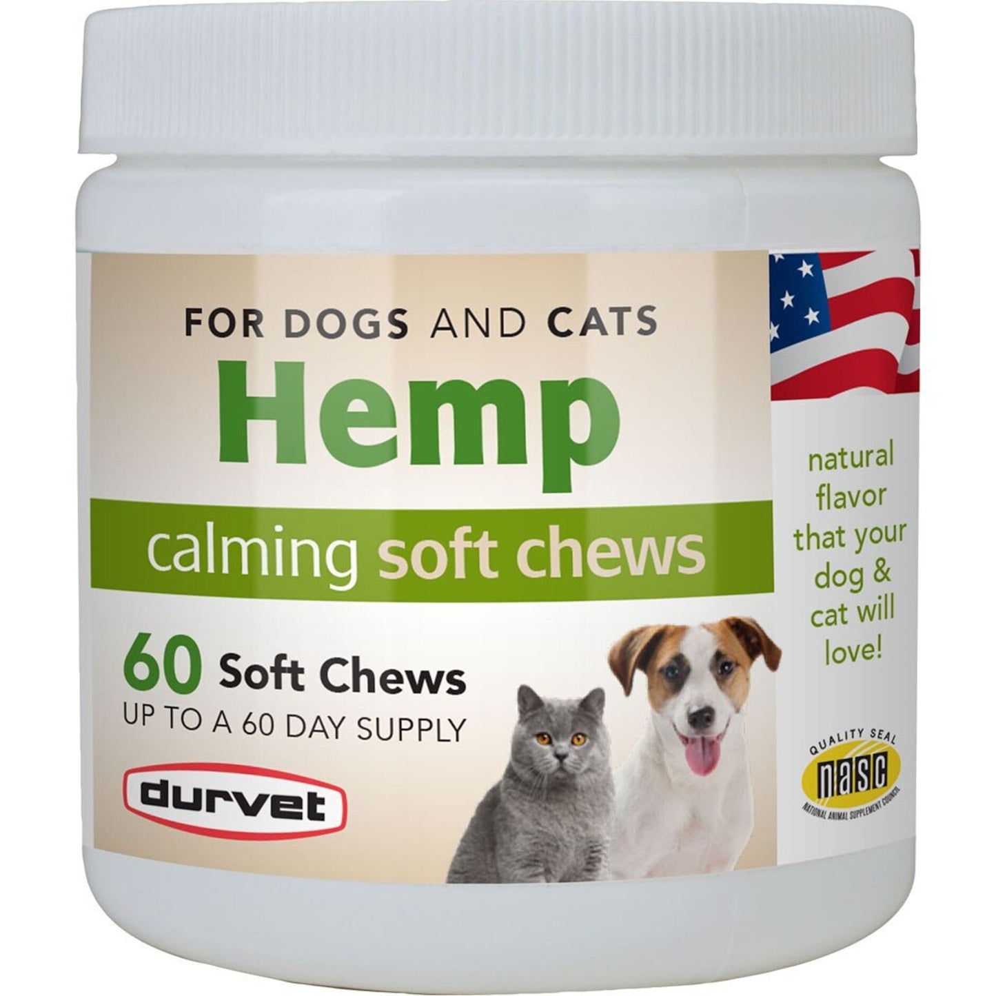 Durvet Hemp Calming Soft Chews For Dogs & Cats