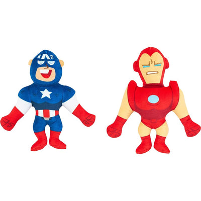 Zippypaws Marvel Plush Captain America & Iron Man